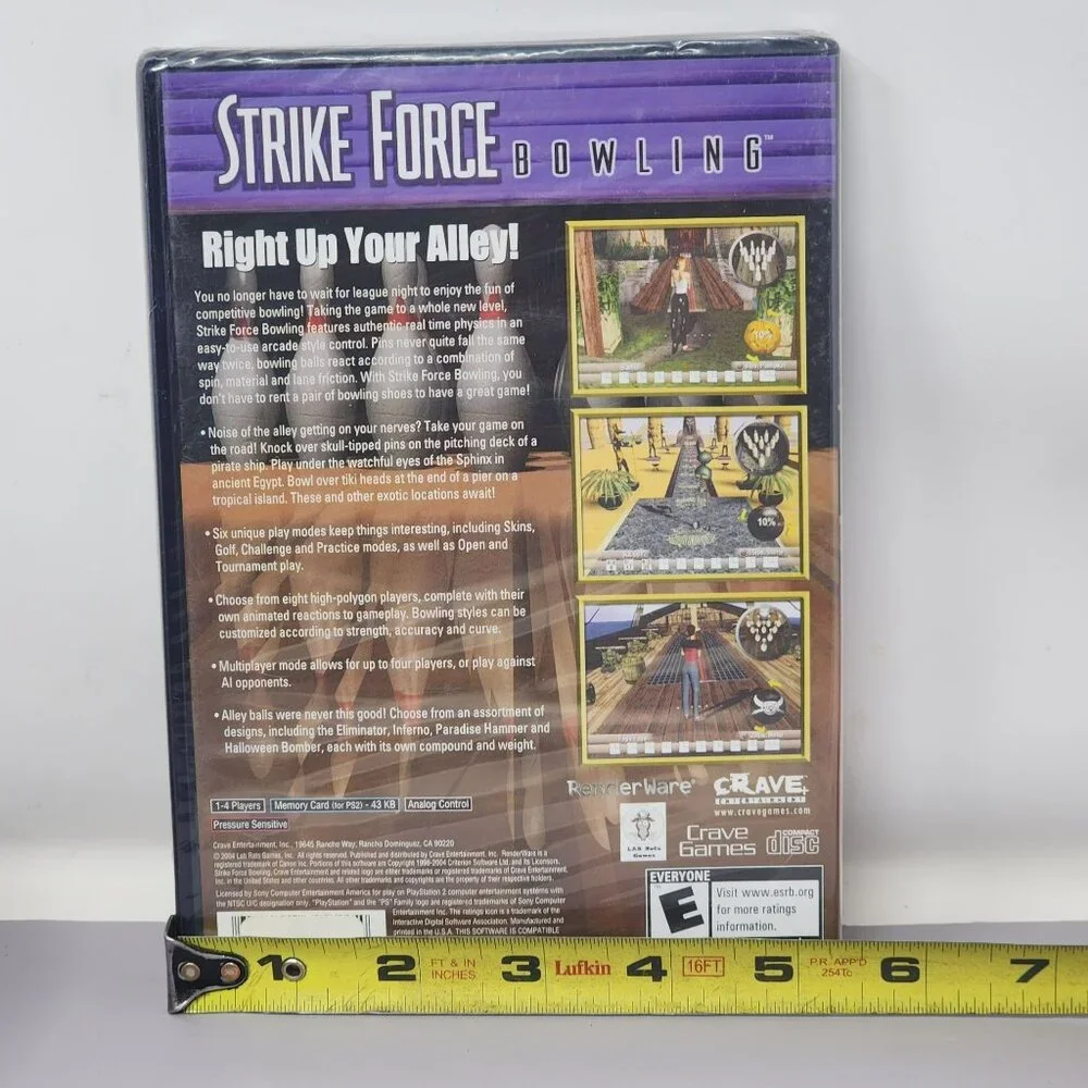 PlayStation 2 Strike Force Bowling Video Game New Sealed‎